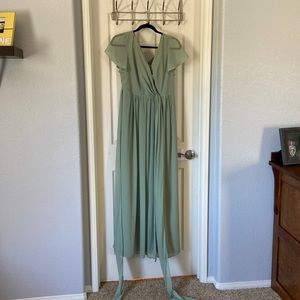 Revelry Harper Chiffon Wrap Dress